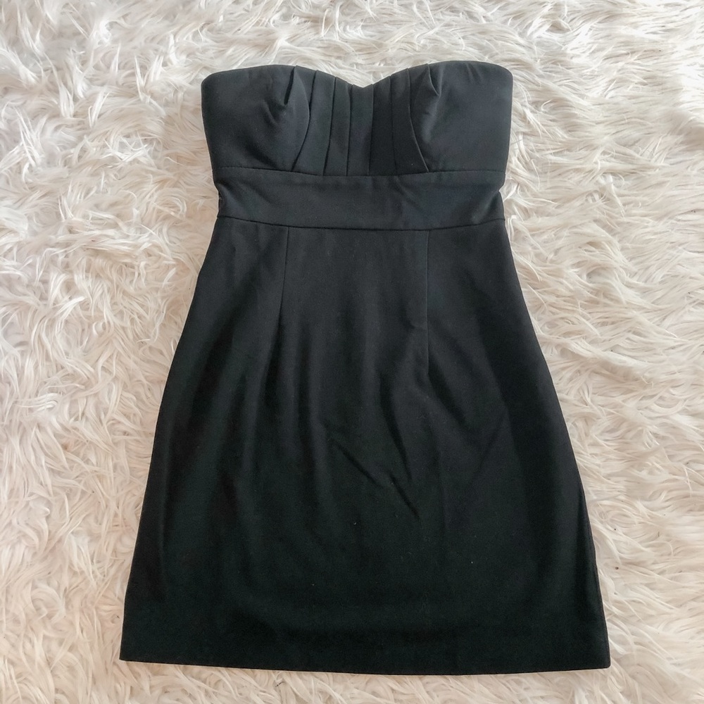Forever 21 Strapless Black Mini Dress